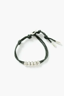 Abacus Single Wrap Bracelet Green