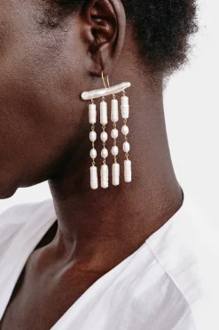 Amaya Drop Earrings Pearl