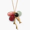 Anemone Charm Necklace Multi