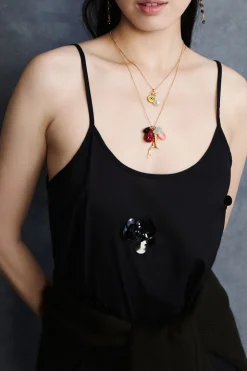 Anemone Charm Necklace Multi