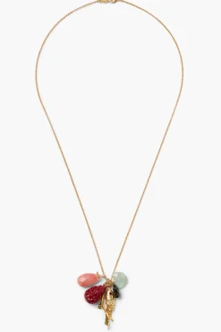 Anemone Charm Necklace Multi