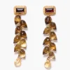 Angie Earrings Whiskey Quartz