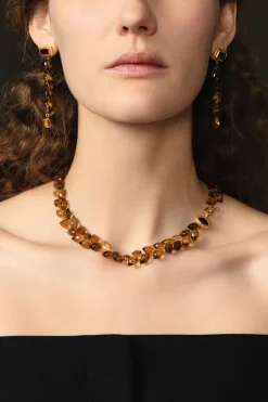Angie Necklace Whiskey Quartz