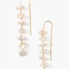 Anini Thread Thru Earrings Gold