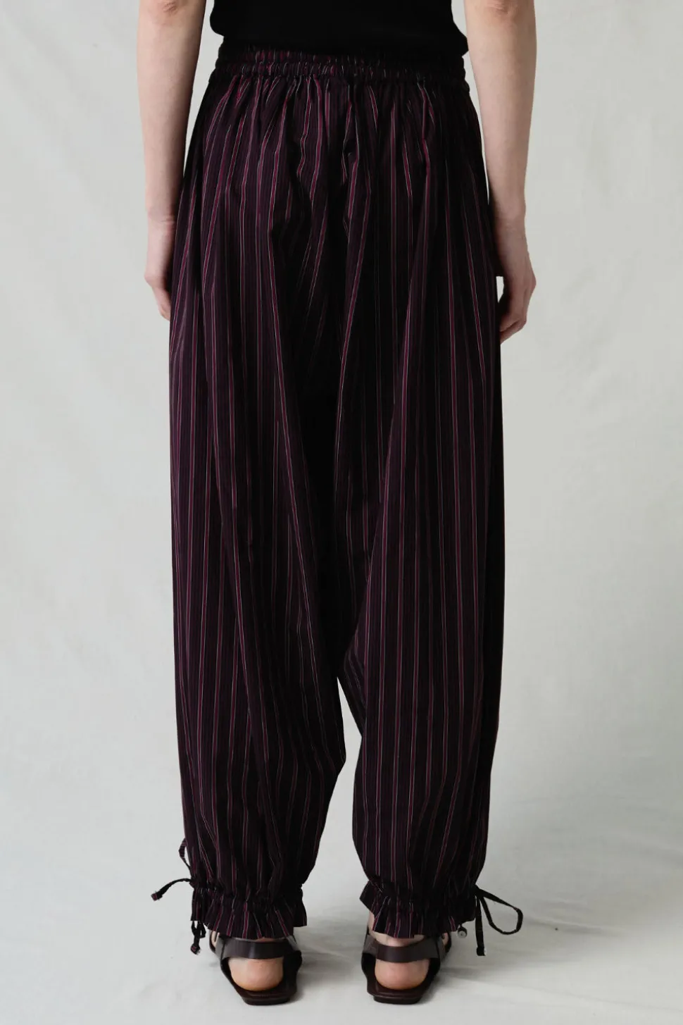Balloon Pant Black Stripe
