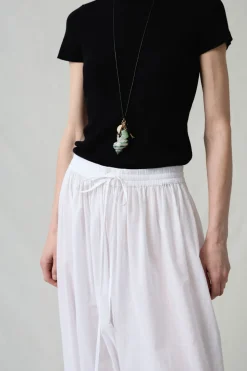 Balloon Pant White Pinstripe