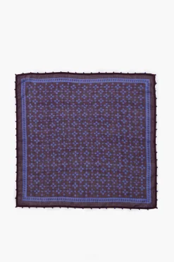 Beaded Floral Bandana Lapis