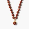 Bell Necklace Red Jasper