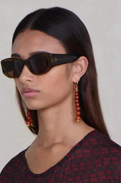 Bell Tower Earrings Red Jasper