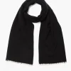 Blanket Stitch Scarf Black