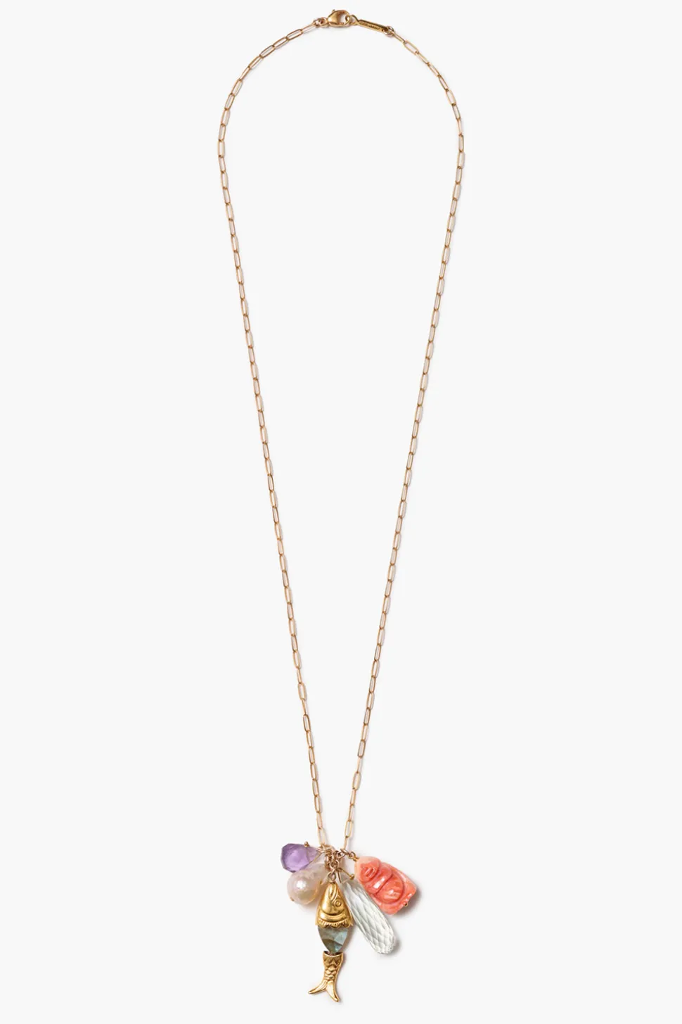 Buddha Charm Necklace Multi