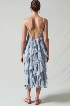 Bustle Dress Fog