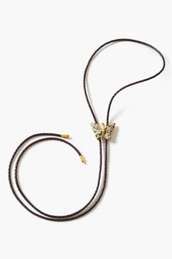 Butterfly Bolo Tie Necklace Jasper