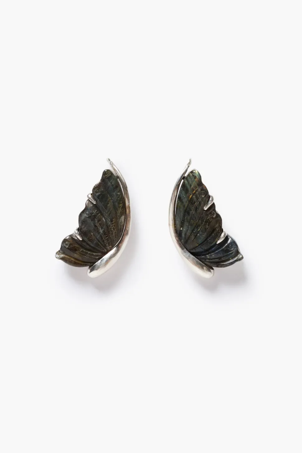 Butterfly Earrings Labradorite