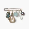 Calla Lily Brooch Aquamarine