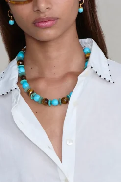 Calla Necklace Turquoise