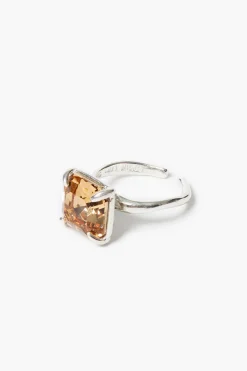 Caprice Crystal Toe Ring Champagne