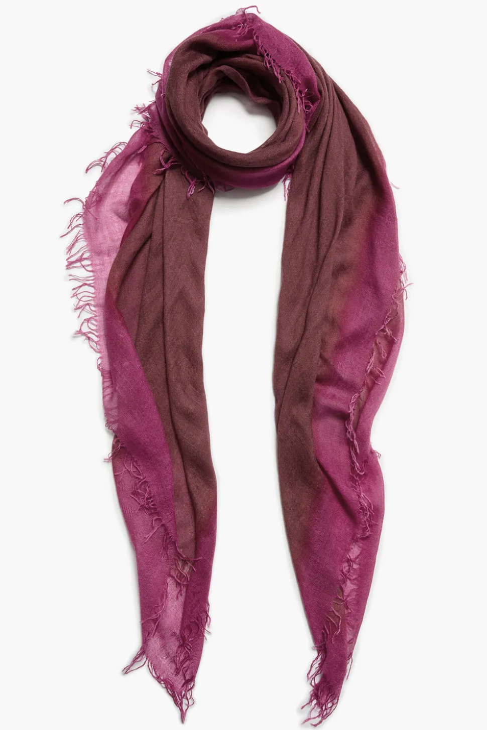 Cashmere and Silk Scarf Barbados Cherry Burnout