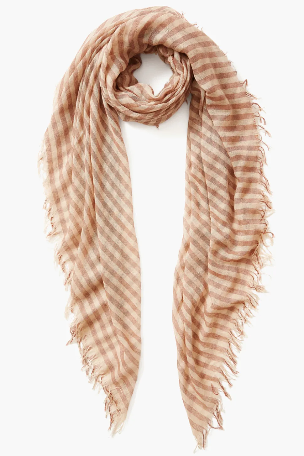 Cashmere and Silk Scarf Cognac Linea