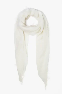 Cashmere and Silk Scarf Eggshell