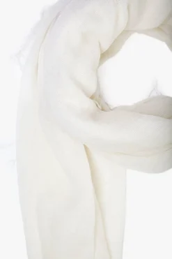 Cashmere and Silk Scarf Eggshell