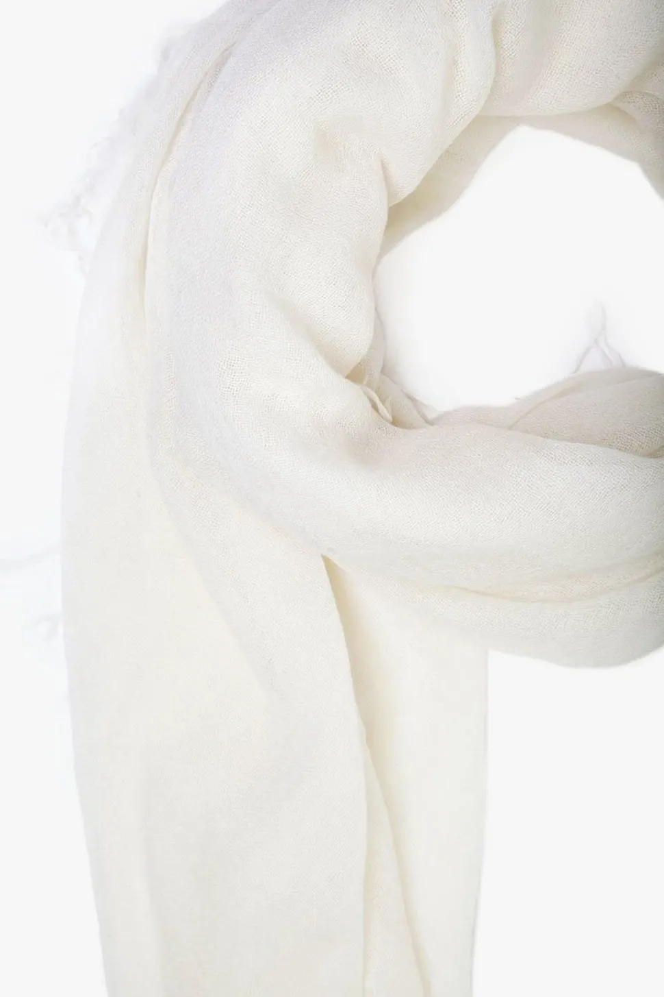 Cashmere and Silk Scarf Eggshell
