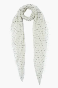 Cashmere and Silk Scarf Kombu Dot