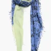 Cashmere and Silk Scarf Lapis Mix