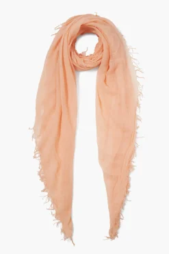 Cashmere and Silk Scarf Peach