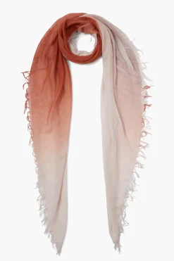 Cashmere and Silk Scarf Picante Dip Dyed