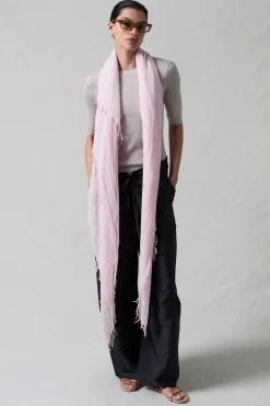 Cashmere and Silk Scarf Rose Water