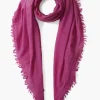 100% Cashmere Scarf Hyacinth Windowpane