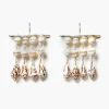 Cassis Waterfall Earrings White Agate