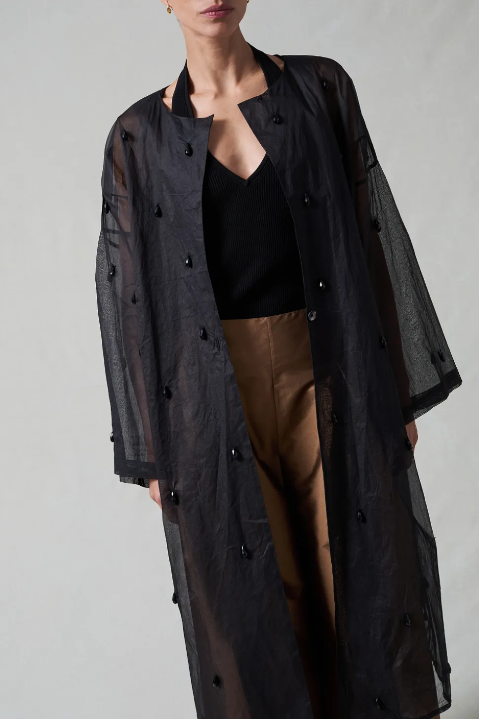 Chandelier Paper Trench Black