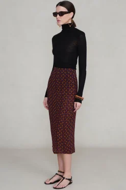 Chiffon Wrap Skirt Plum