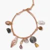 Cora Charm Anklet Natural