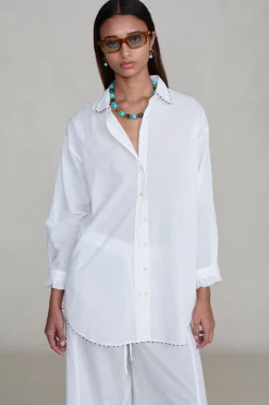 Cotton Ruffle Set White