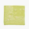 Daisy Embroidered Bandana Acacia