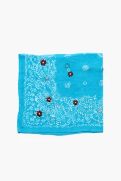 Daisy Embroidered Bandana Capri