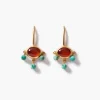 Della Drop Earrings Carnelian