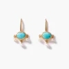 Della Drop Earrings Turquoise