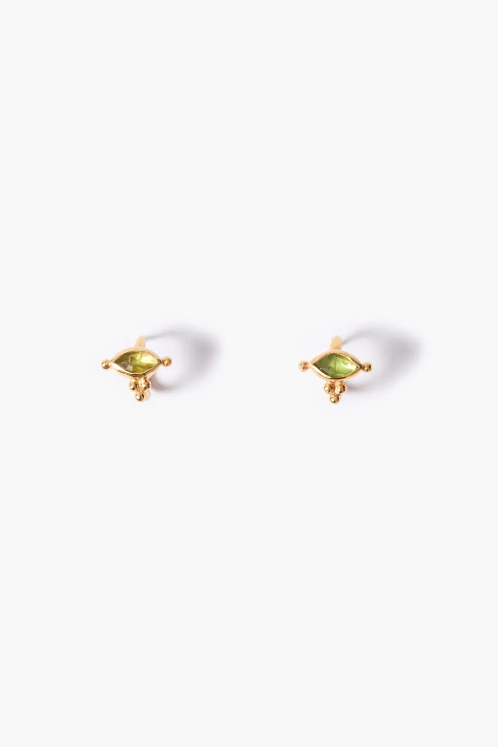 Della Stud Earrings Peridot
