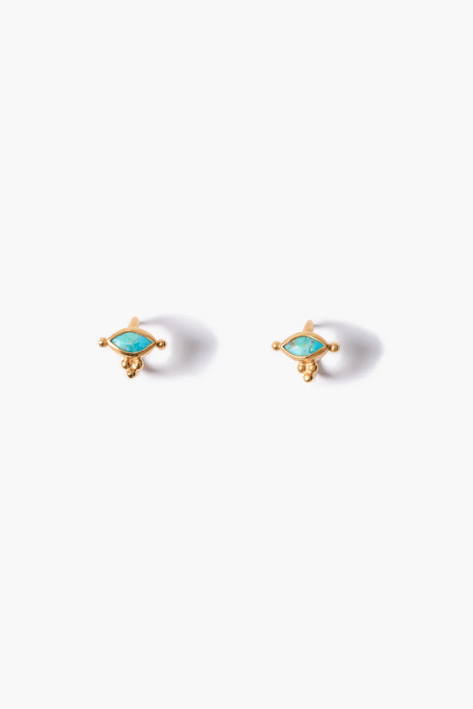 Della Stud Earrings Turquoise