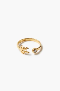 Diamond Branch Ring Gold