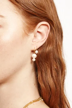 Diem Drop Earrings Mini Gold