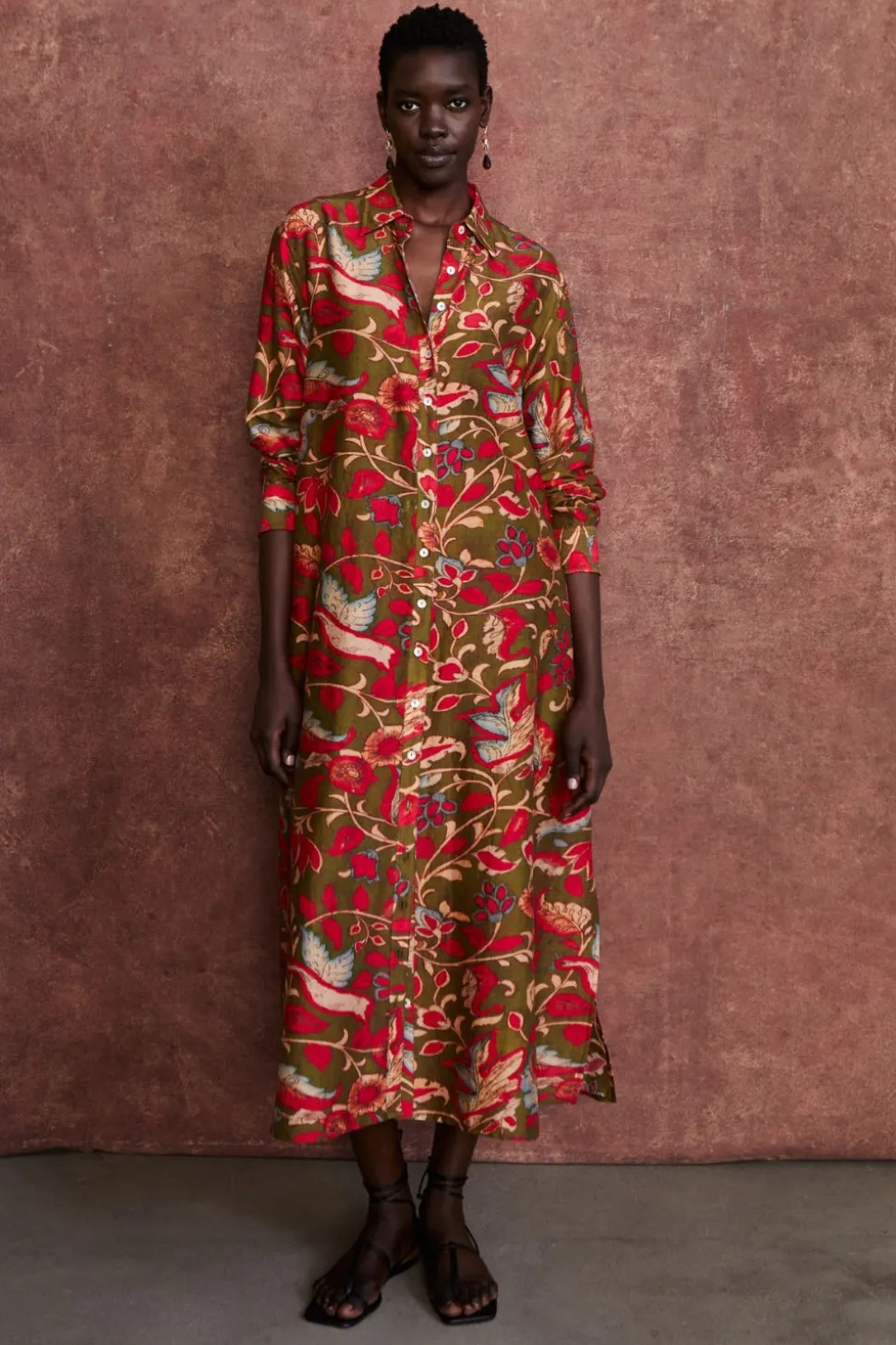 Dove Shirt Dress Olive