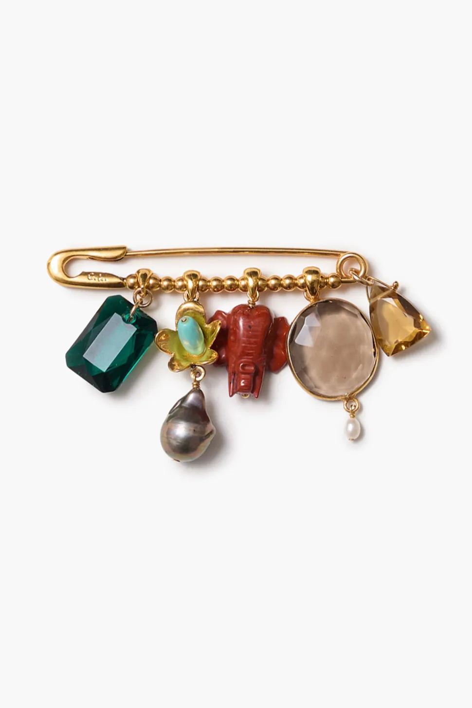 Elephant Brooch Multi