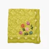 Embroidered Floral Bandana Mustard