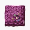 Embroidered Floral Bandana Orchid