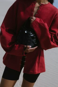Fishscale Sequin Bag Black